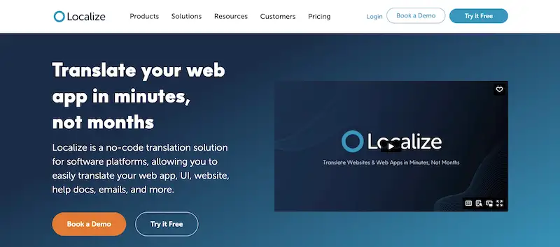 Localize home page