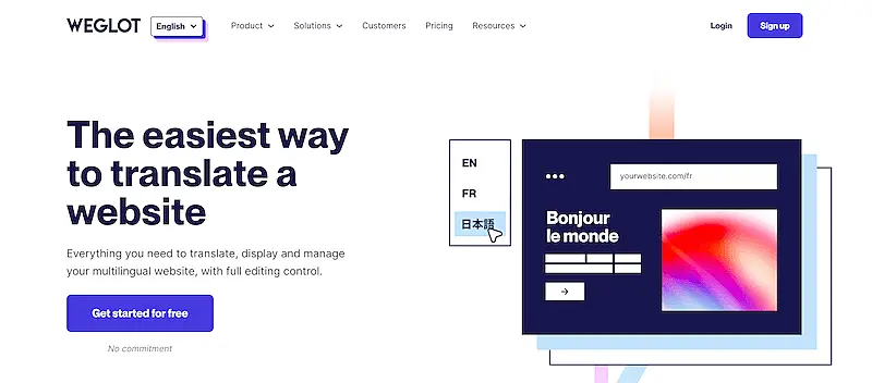 Weglot home page
