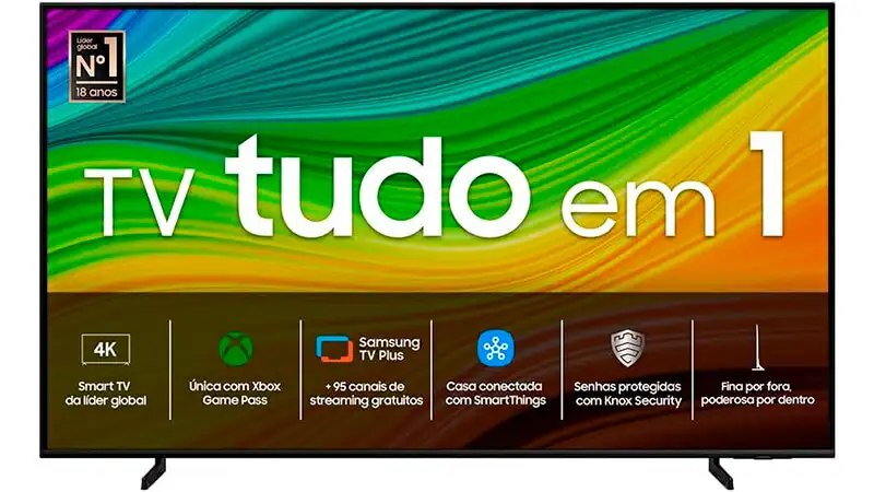 imagem de uma televisão de 50 polegadas Samsung
