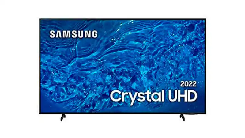 foto de uma televisão de 75 polegadas da Samsung