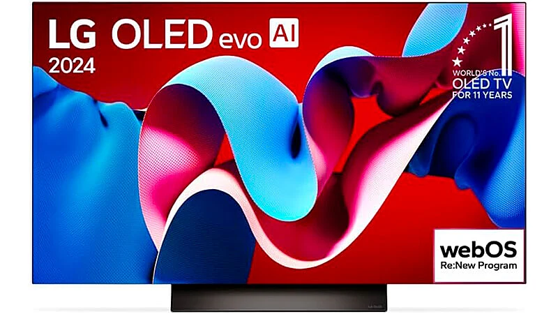 imagem de uma Smart TV LG de 48 polegadas OLED