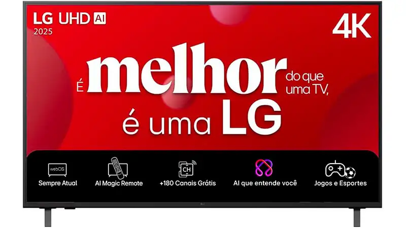 imagem de uma SmartTV LG de 60 polegadas