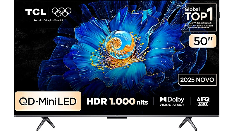 foto de uma Smart TV TCL de 50 polegadas