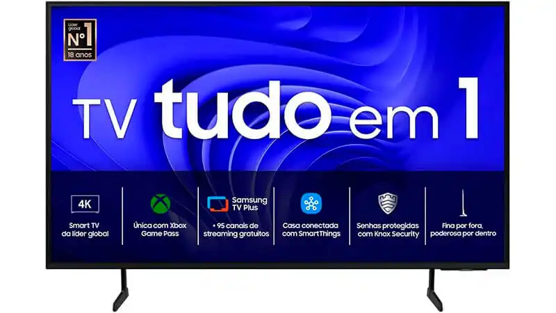 imagem de uma Smart TV Samsung de 60 polegadas