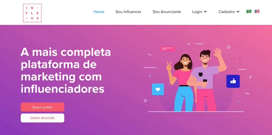 UGC (User Generated Content) Captura de tela do Infleux