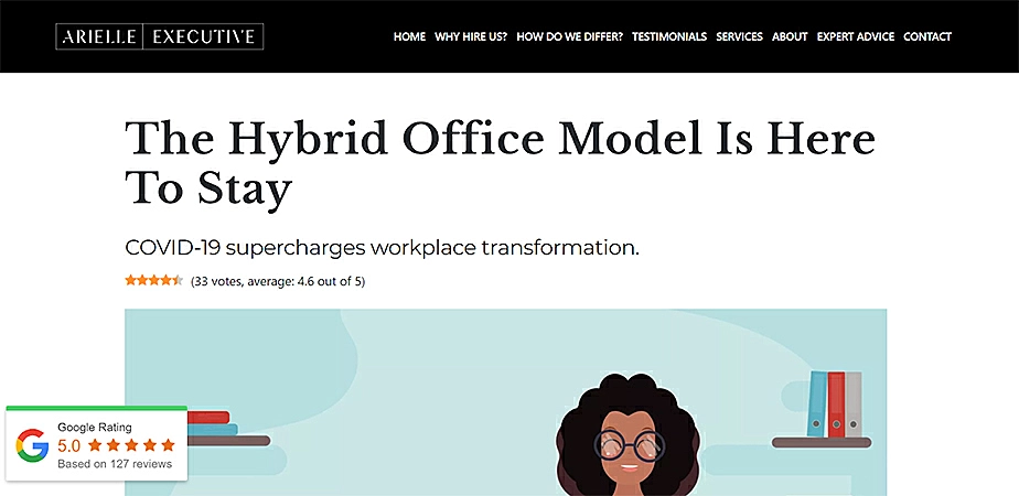 Arielle Executive Google Rating