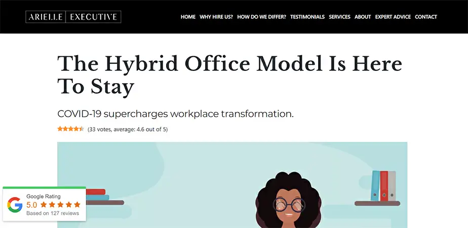 Arielle Executive Google Rating