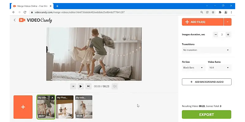 Como juntar vídeos com um editor de vídeo