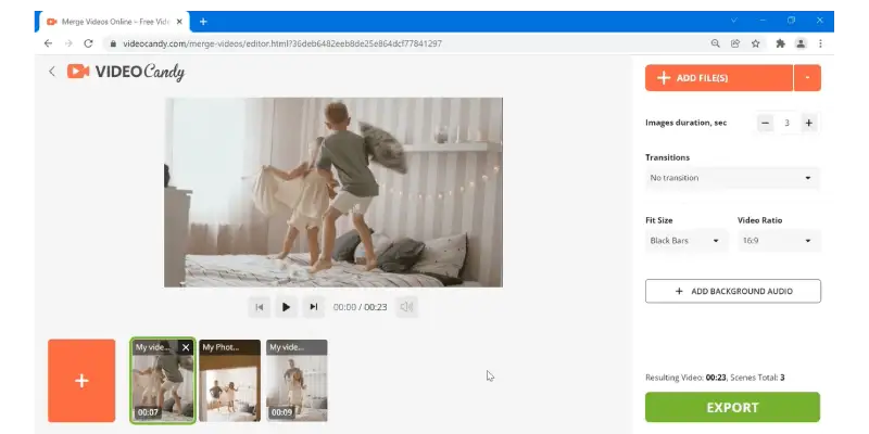 Como juntar vídeos com um editor de vídeo
