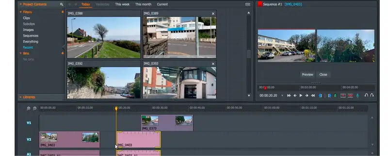 10 captura de tela da ferramenta videomaker lightworks