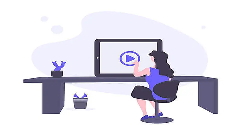 Ilustración de un editor de video