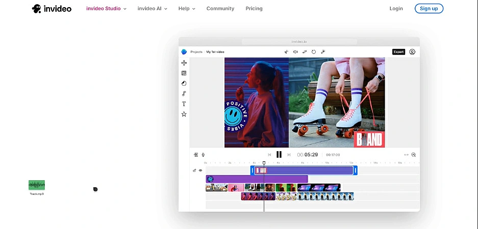 captura de tela do InVideo