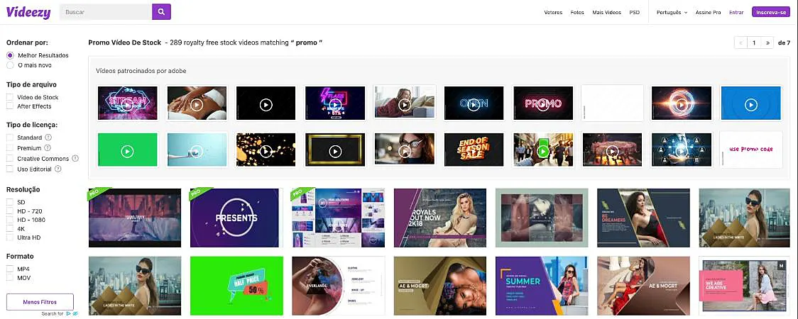 captura de tela do Videezy