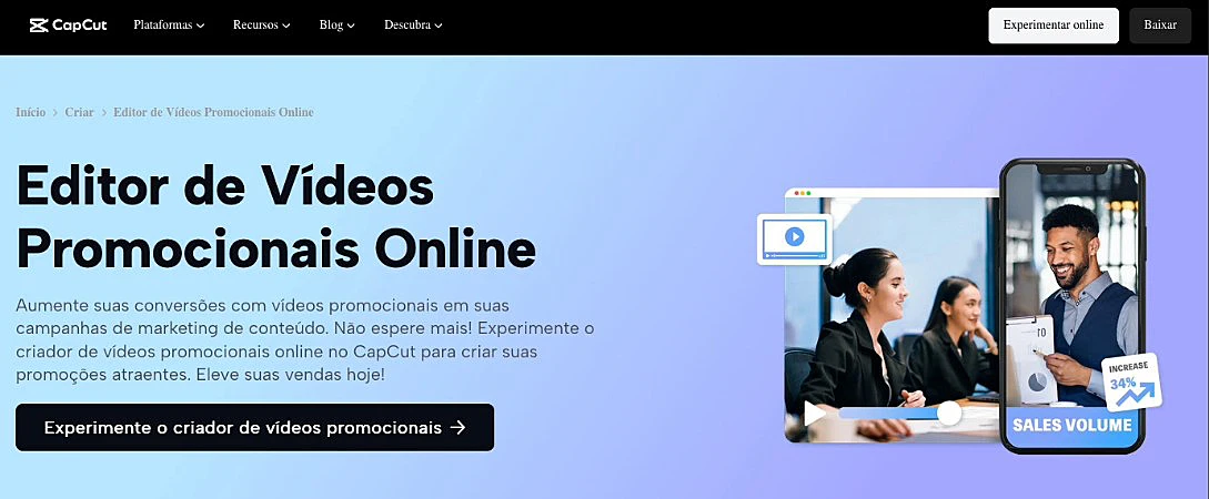 captura de tela do CapCut