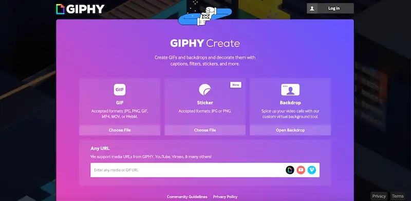 Giphy video to GIF converter