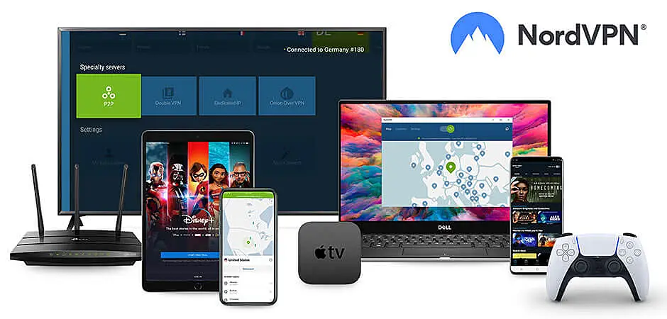Vários dispositivos conectados ao NordVPN