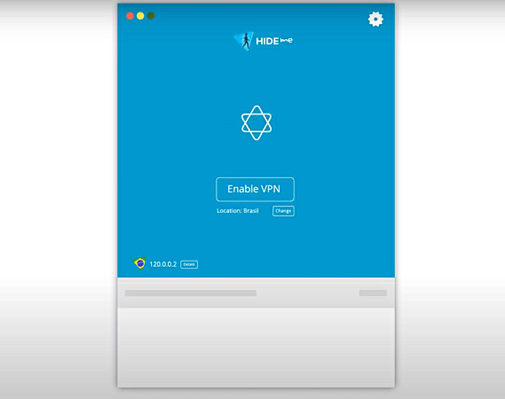 captura de tela do Hide.me