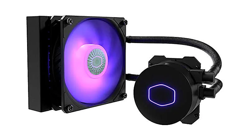 imagem de um water cooler Master Liquid da Cooler Master com uma ventoinha 