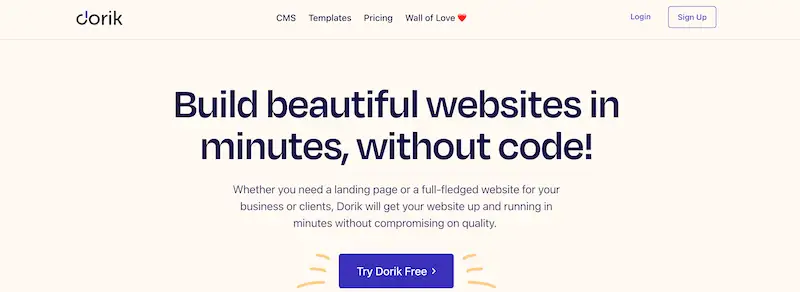 Dorik home page
