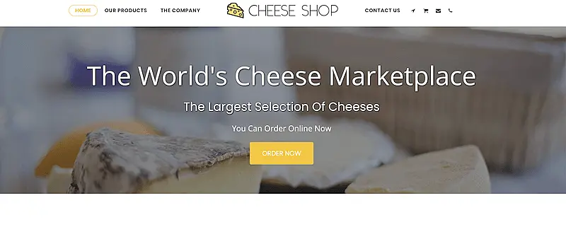 Cheese shop template