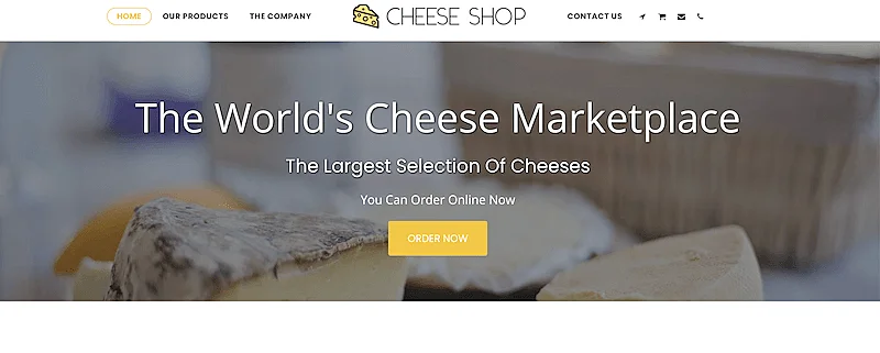 Cheese shop template