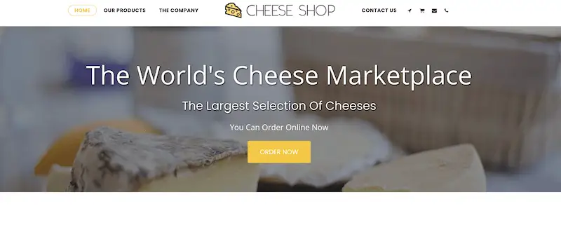 Cheese Shop template