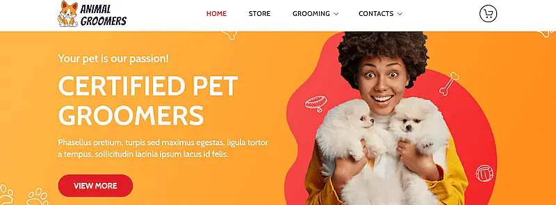 Animal Groomers template