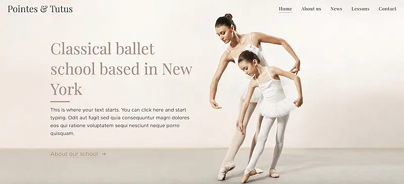 Ballet School template