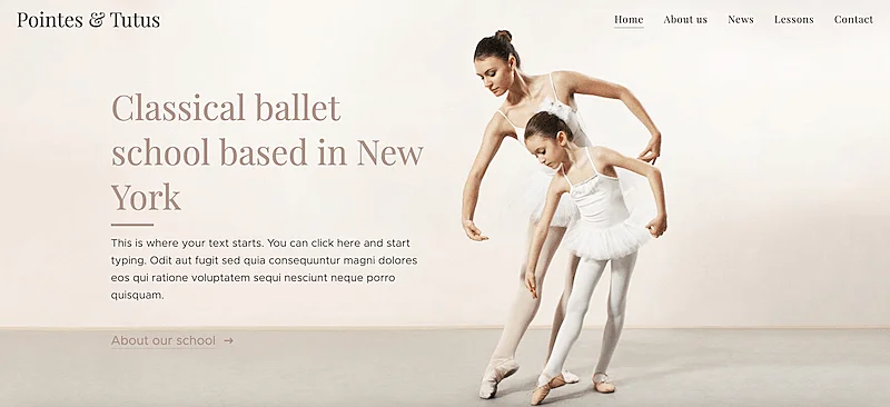Ballet School template