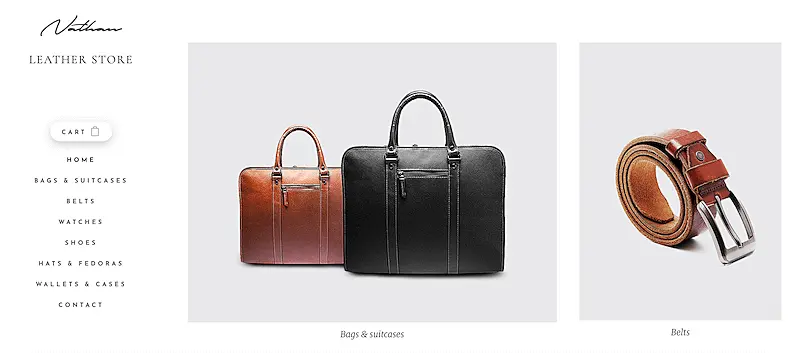 Leather Store template