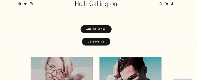 Fashion beauty template