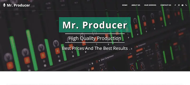 Mr.Producer template