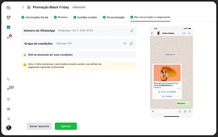 captura de tela do JivoChat