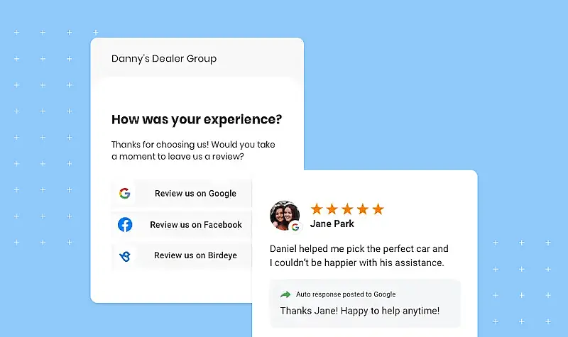 Image showing customer review on Google