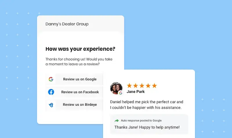Image showing customer review on Google