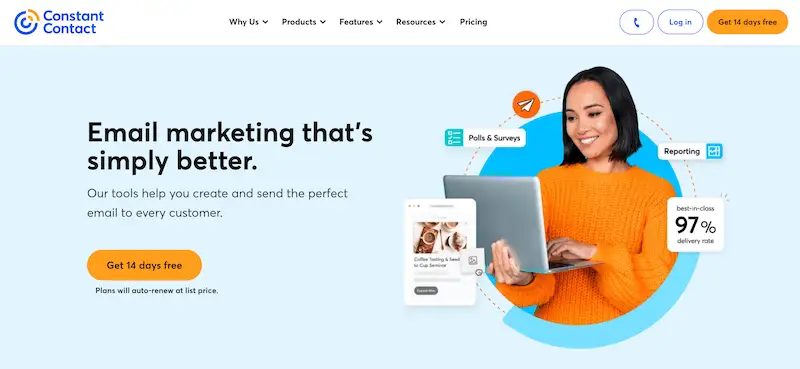 Why email marketing is important Constant Contact Constant Contact email marketing page