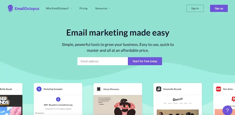 Why email marketing is important EmailOctopus EmailOctopus home page