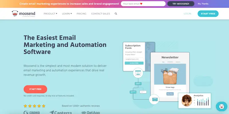 Why email marketing is important Moosend Moosend home page