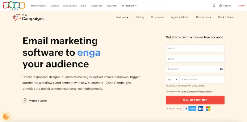 Why email marketing is important Zoho Campaigns Zoho Campaigns page