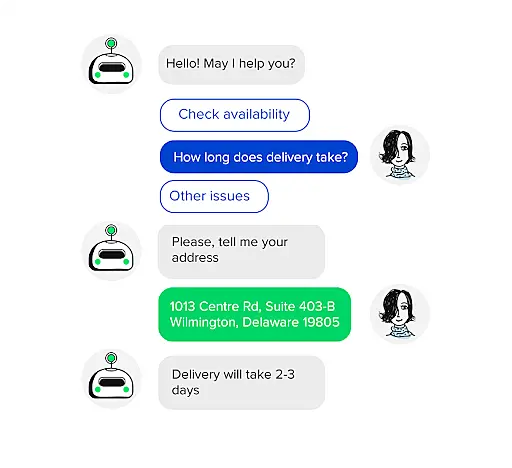 Chatbot conversation