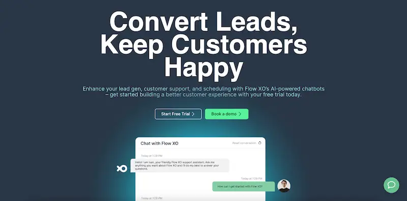 Flow XO home page