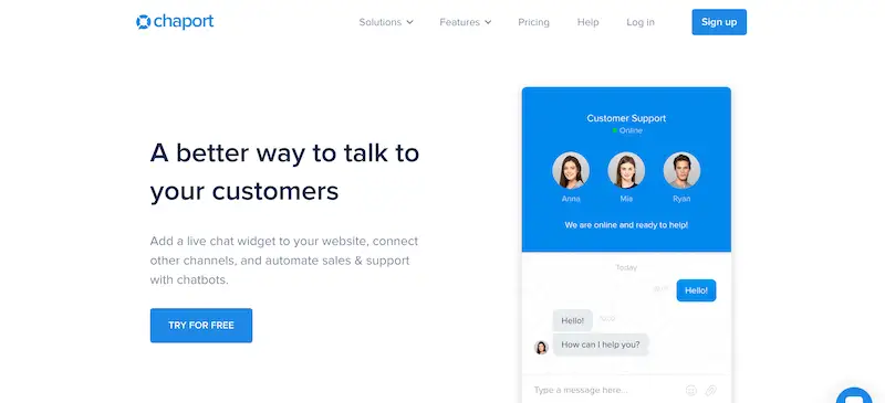 Chaport home page