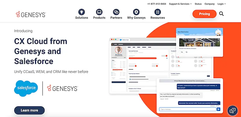 Genesys website