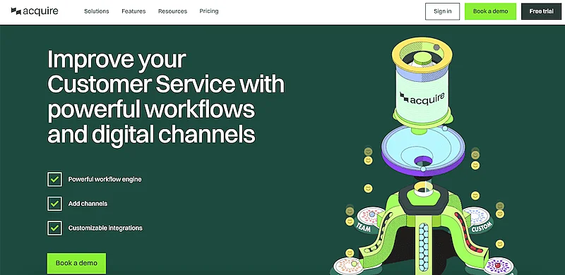 Acquire website