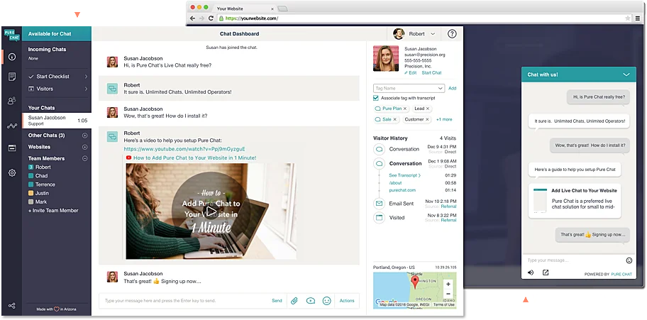 PureChat software