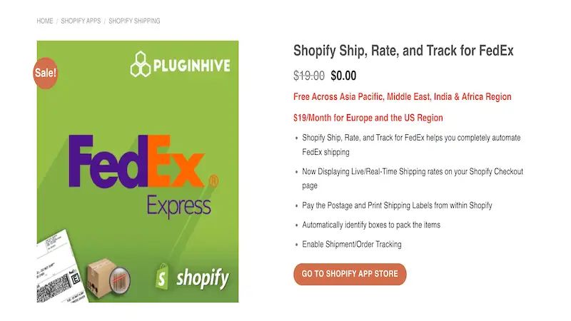 Best Shopify apps - Fedex Fedex Shipping app
