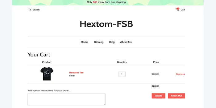 Free Shipping Bar app