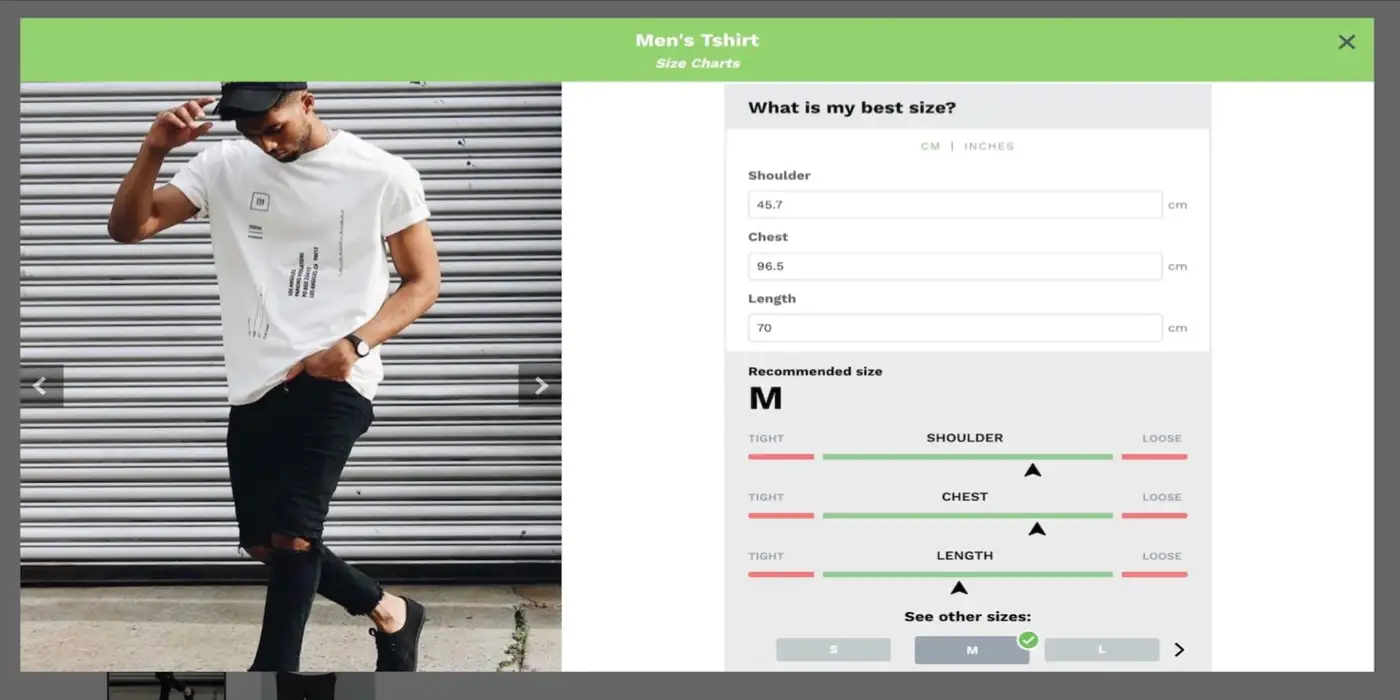 Best Shopify apps - Kiwi Size Chart Kiwi Size Chart app