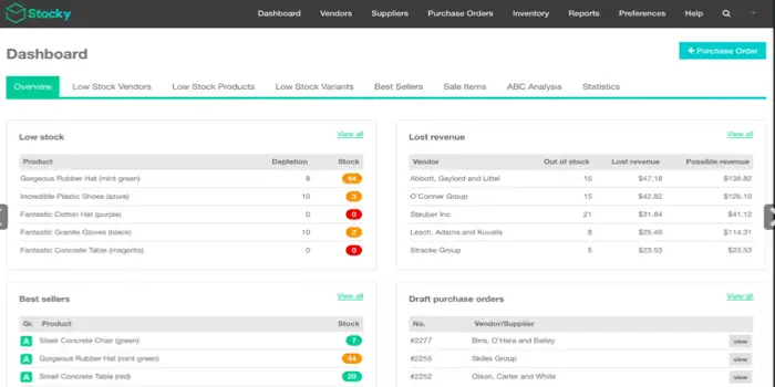 Best Shopify apps - Stocky Stocky app