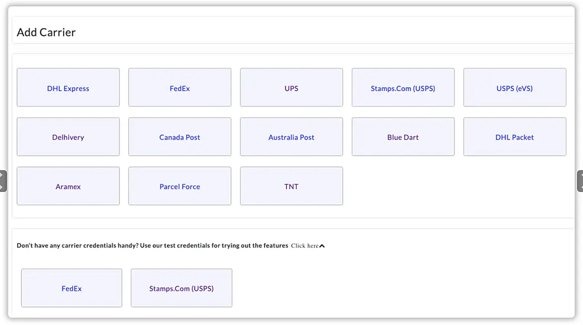 Multi Carrier Shipping Label app